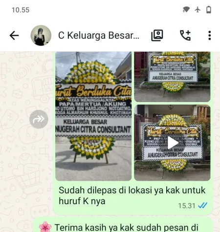 Pengiriman Papan Bunga Duka Klumpit Karanggede